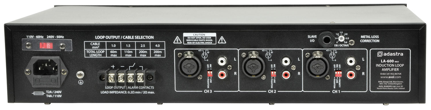 Adastra LA-600 mkII induction loop amplifier - view 2