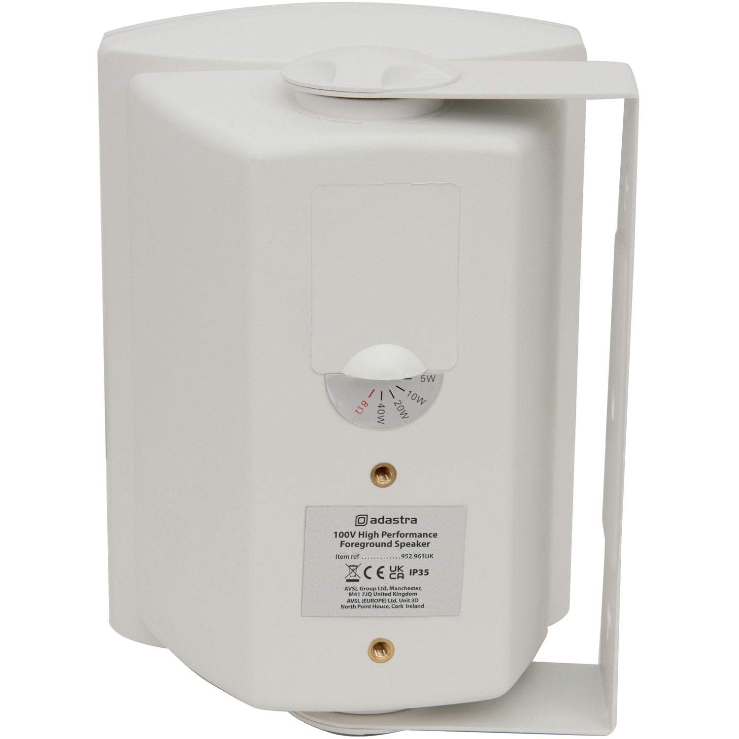 Adastra FSV-W High performance foreground speaker, 100V line, 8 Ohm, 65W rms, white - view 5