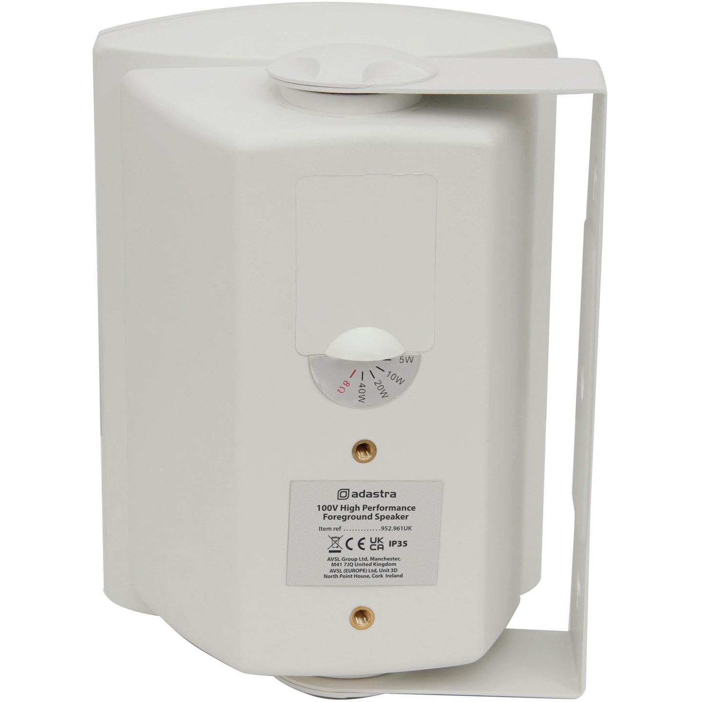 Adastra FSV-W High performance foreground speaker, 100V line, 8 Ohm, 65W rms, white - view 5