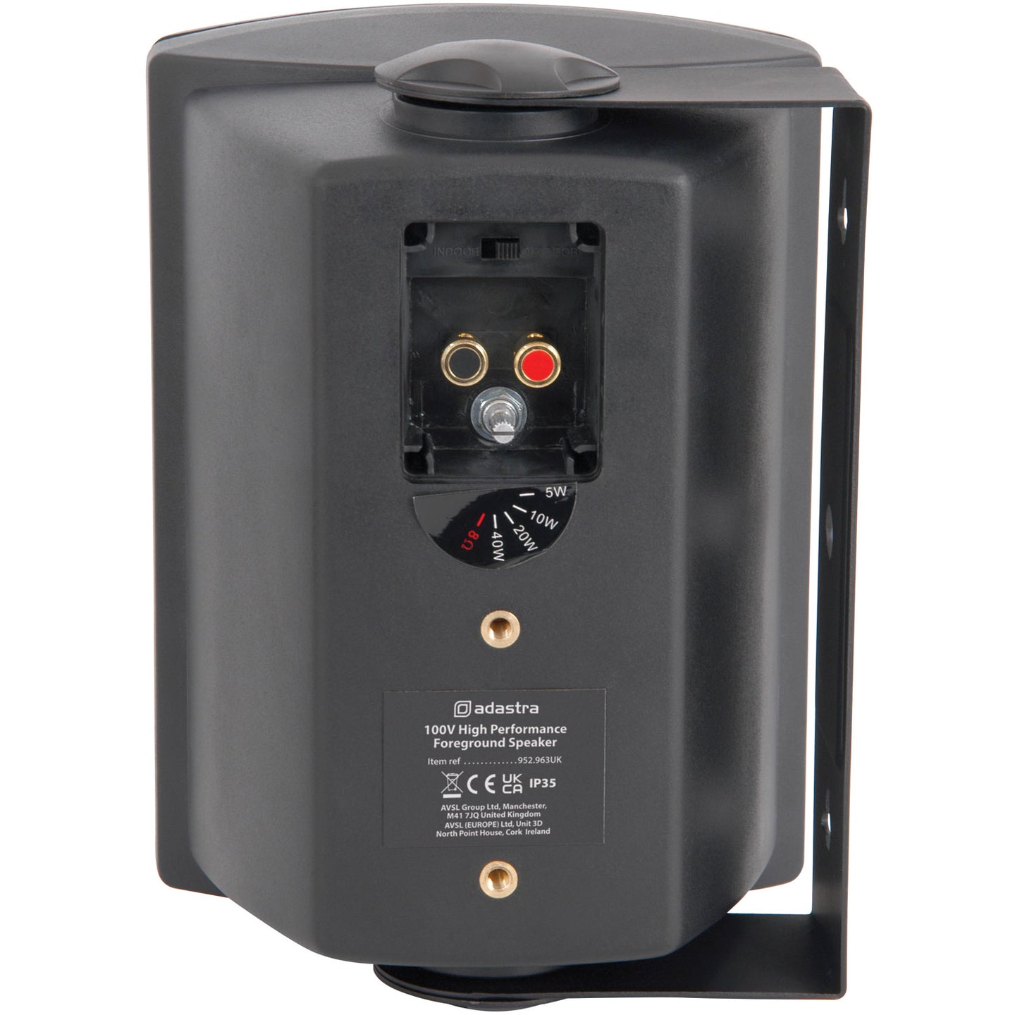 Adastra FSV-B High performance foreground speaker, 100V line, 8 Ohm, 65W rms, black - view 5