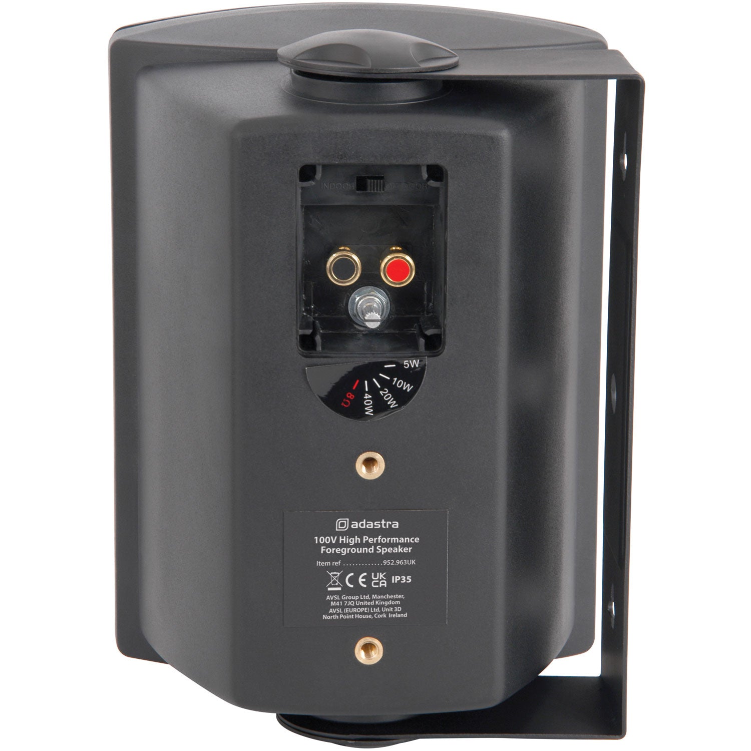 Adastra FSV-B High performance foreground speaker, 100V line, 8 Ohm, 65W rms, black - view 5