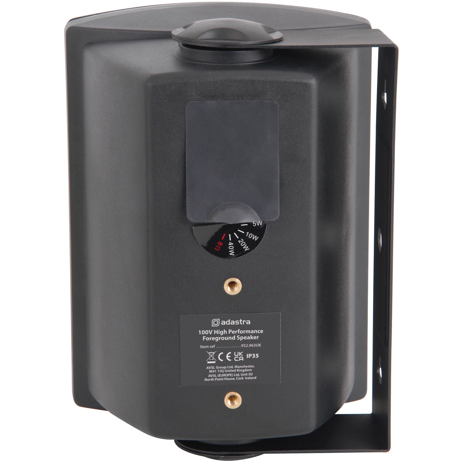 Adastra FSV-B High performance foreground speaker, 100V line, 8 Ohm, 65W rms, black - view 6