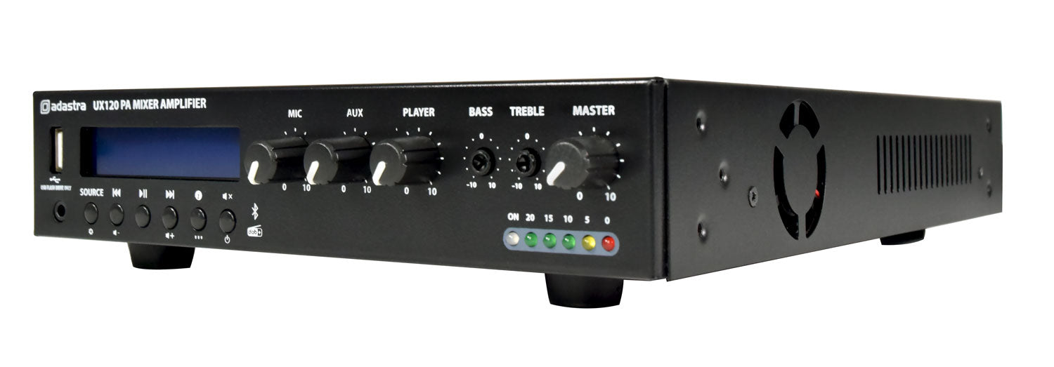 Adastra UX120 Compact 100V Mixer-Amplifier 120W - view 3