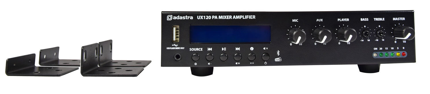 Adastra UX120 Compact 100V Mixer-Amplifier 120W - view 8
