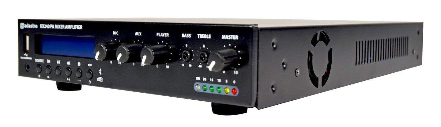 Adastra UX240 Compact 100V Mixer-Amplifier 240W - view 6