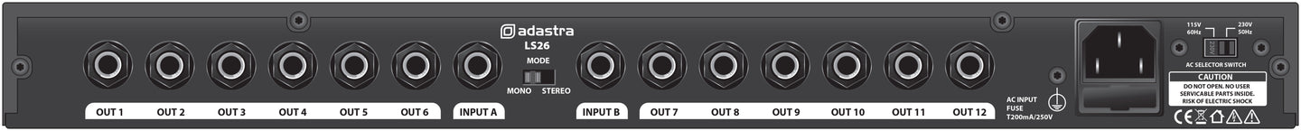 Adastra LS26 Line Splitter 1:12 / 2:6 - view 2
