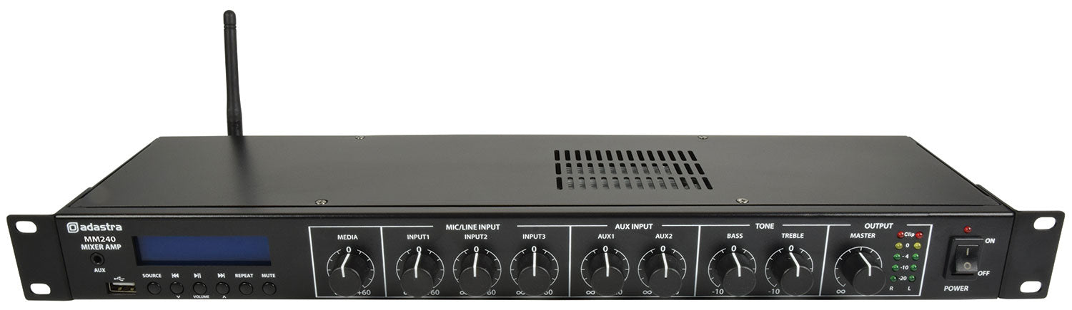 Adastra MM240 Mixer-amplifier 2 x 120W - view 2