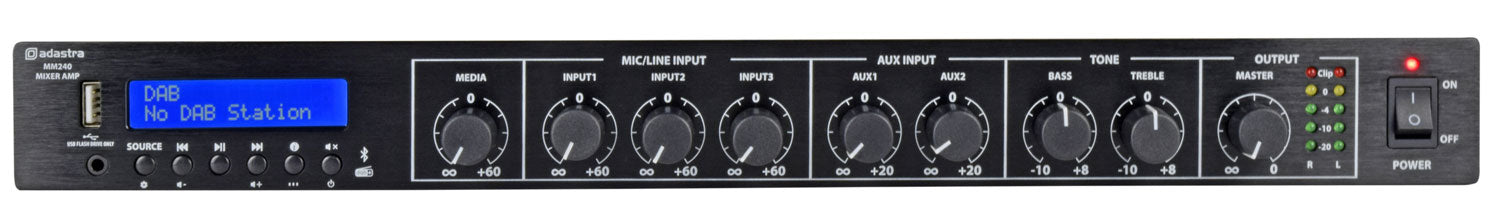 Adastra MM240 Mixer-amplifier 2 x 120W