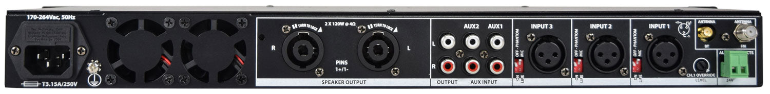 Adastra MM240 Mixer-amplifier 2 x 120W - view 5