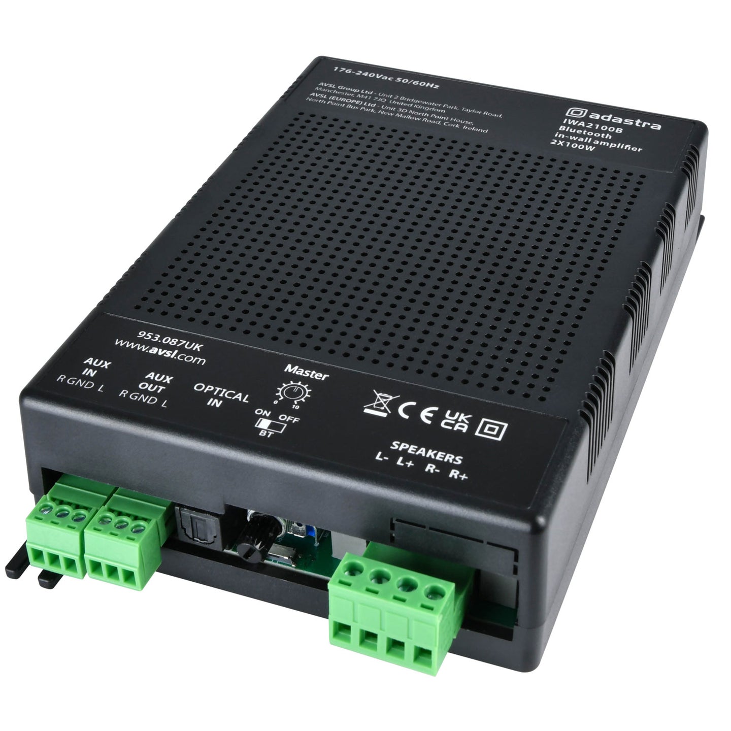 Adastra IWA2100B In-wall Amplifier with Bluetooth 2 x 100W - view 4