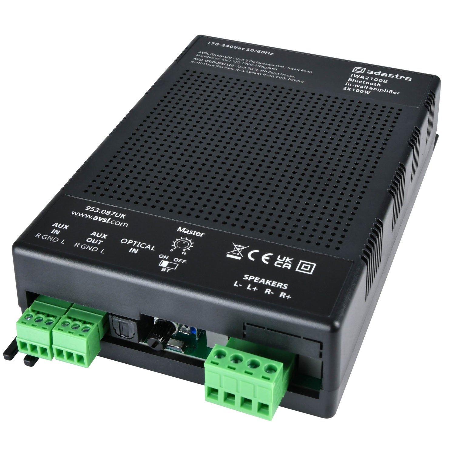 Adastra IWA2100B In-wall Amplifier with Bluetooth 2 x 100W - view 4