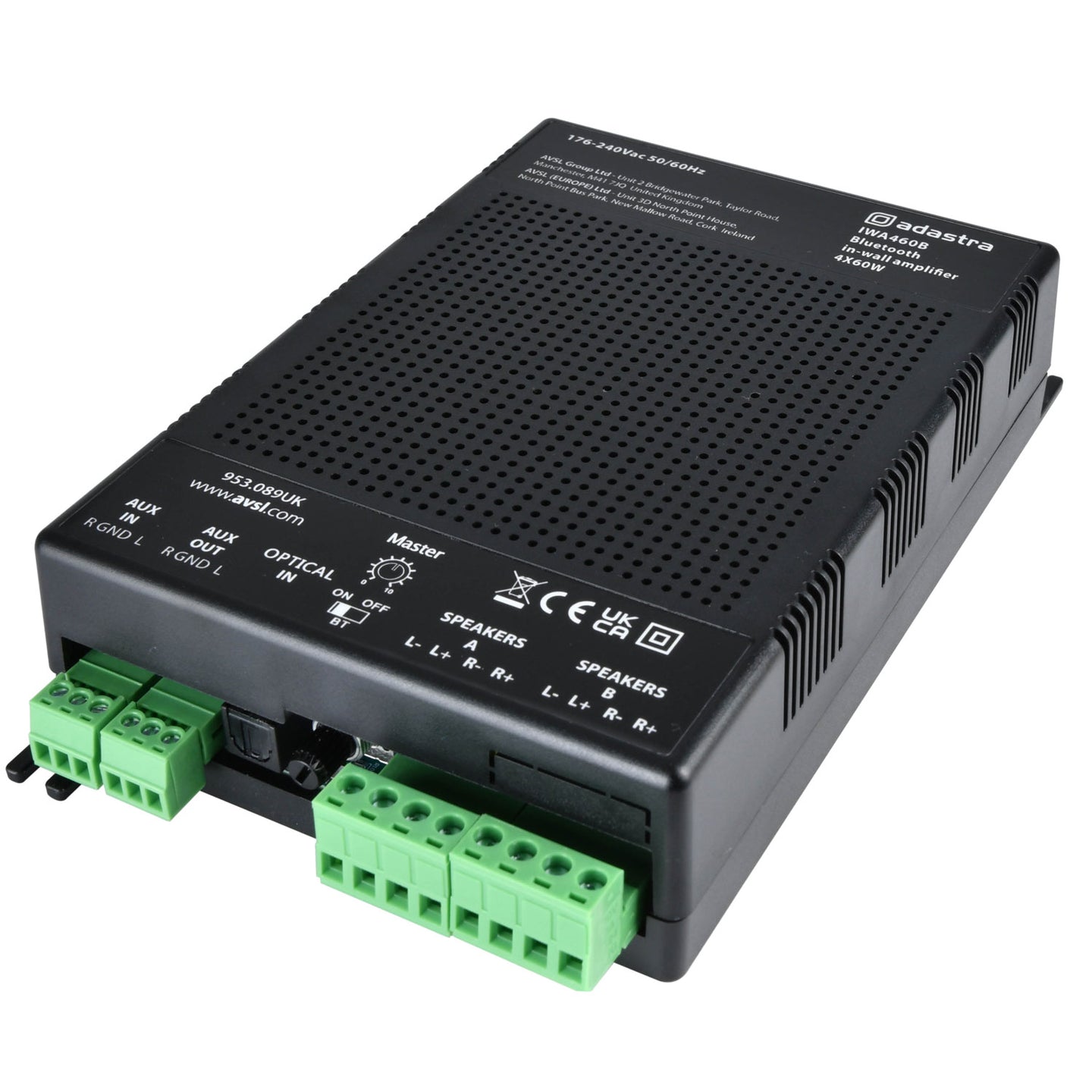 Adastra IWA460B In-wall Amplifier with Bluetooth 4 x 60W - view 3