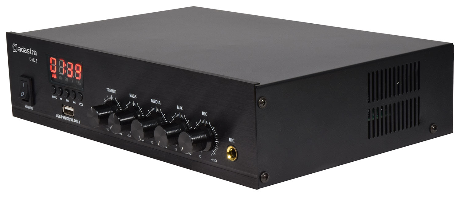 Adastra DM25 Digital 100V Mixer-Amp 25W - view 4