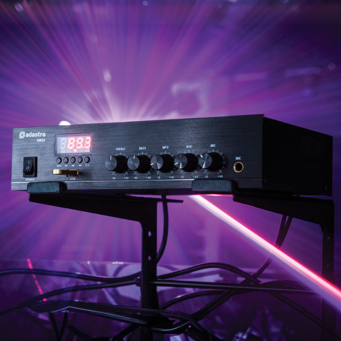 Adastra DM25 Digital 100V Mixer-Amp 25W - view 9