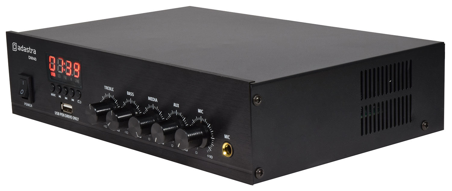 Adastra DM40 Digital 100V Mixer-Amp 40W - view 4