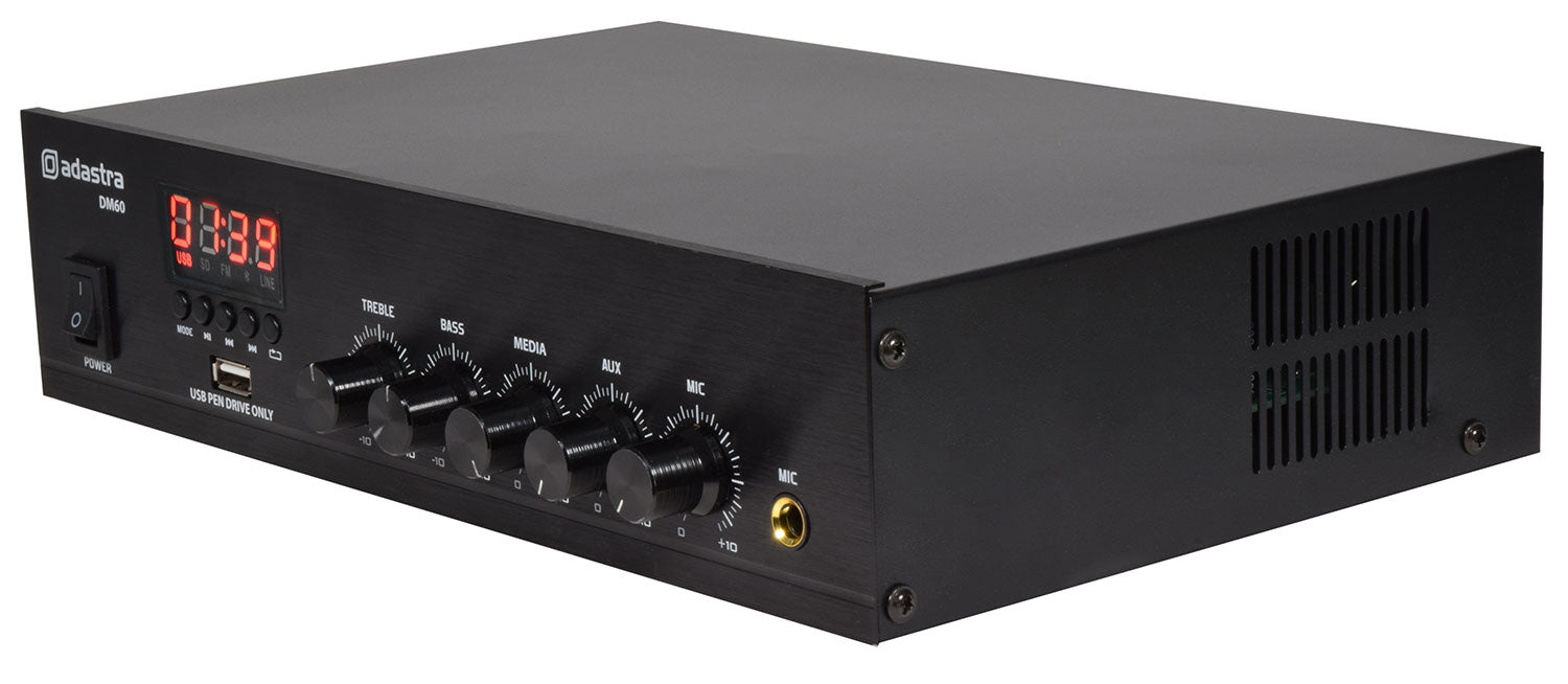 Adastra DM60 Digital 100V Mixer-Amp 60W - view 5