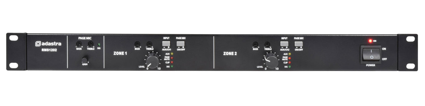 Adastra RMS1202 Amplifier 100V - 2 x 120W