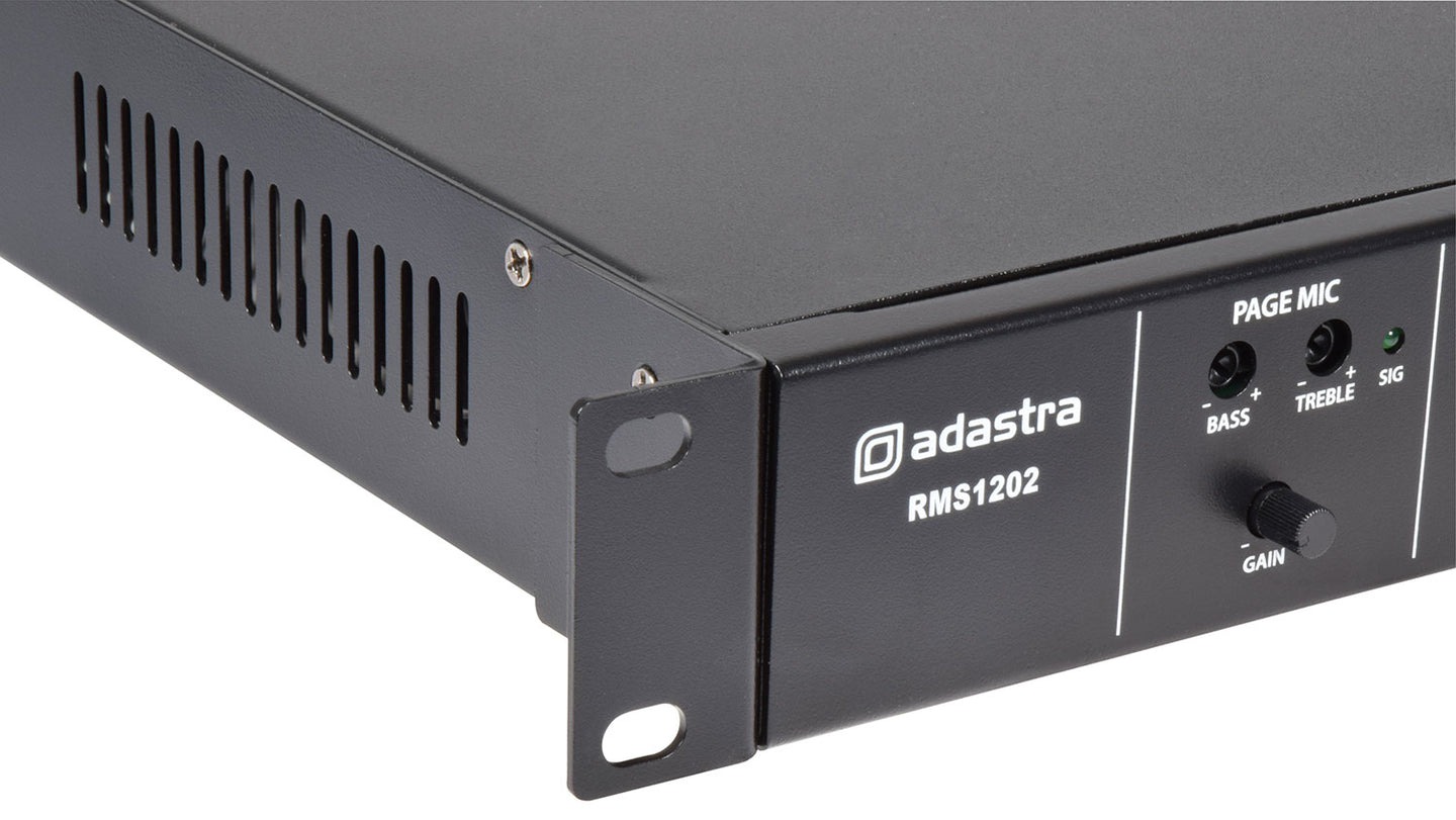 Adastra RMS1202 Amplifier 100V - 2 x 120W - view 3
