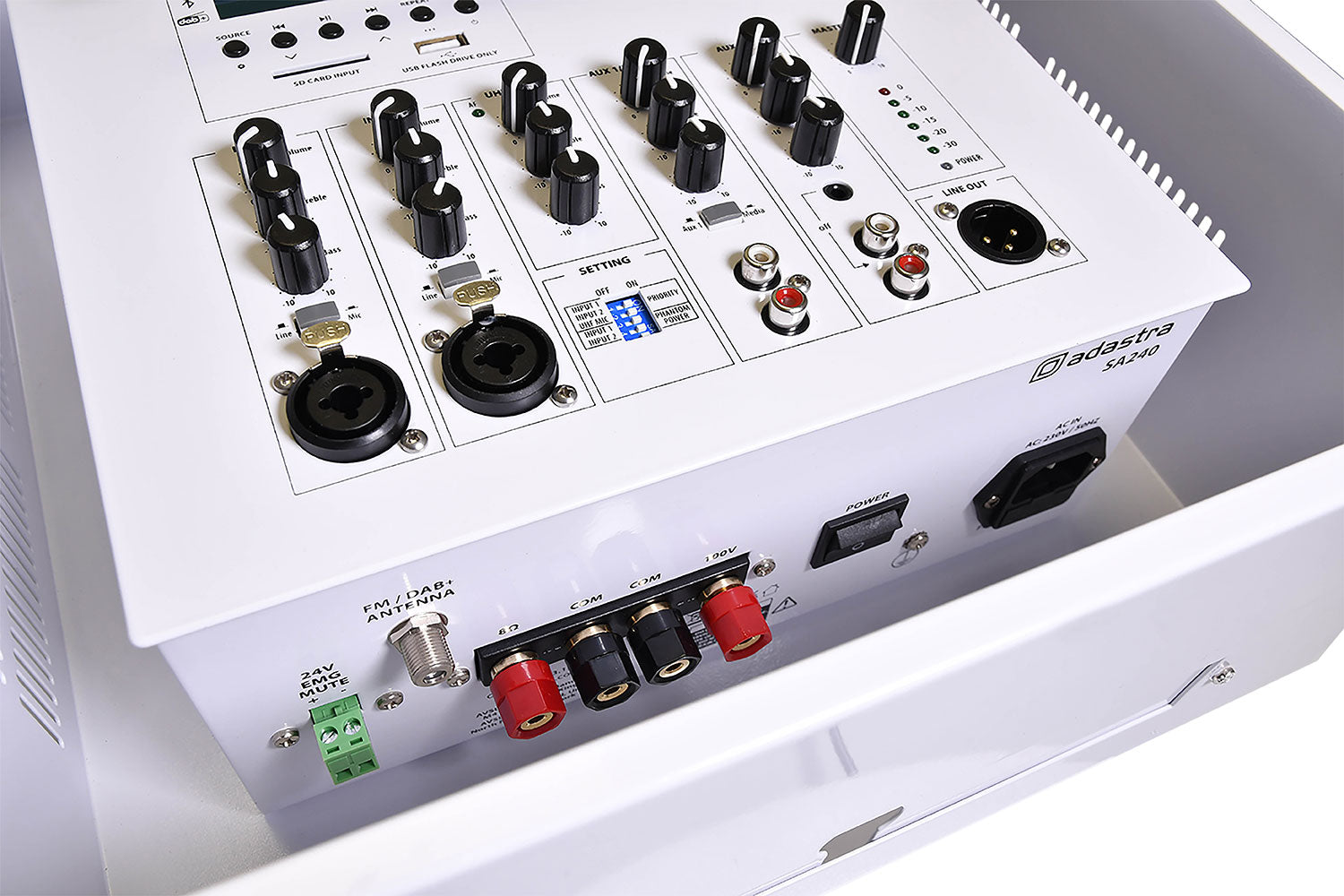 Adastra SA240 Secure Wall Amplifier 100V + UHF Mic - view 7