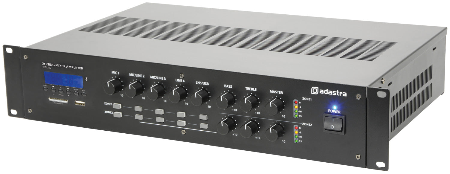 Adastra RM1202 Mixer-amp 2 x 120W + USB/SD/FM/BT - view 2