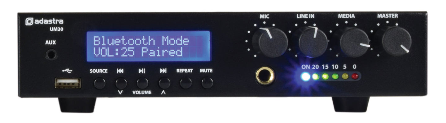 Adastra UM30 Compact 100V Mixer-Amp