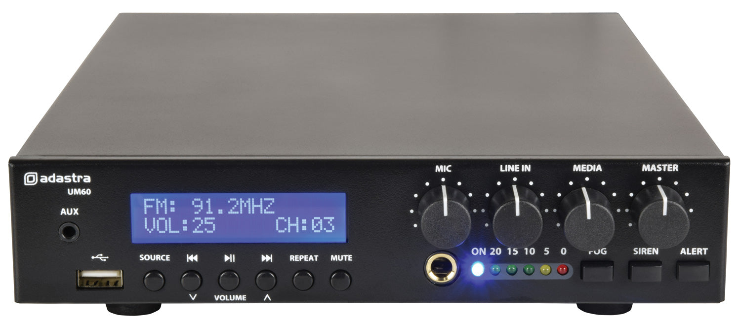 Adastra UM60 Compact 100V Mixer-Amp - view 2