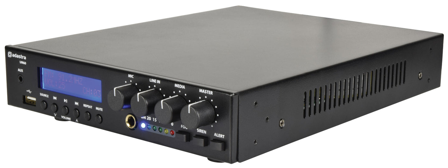Adastra UM60 Compact 100V Mixer-Amp - view 3