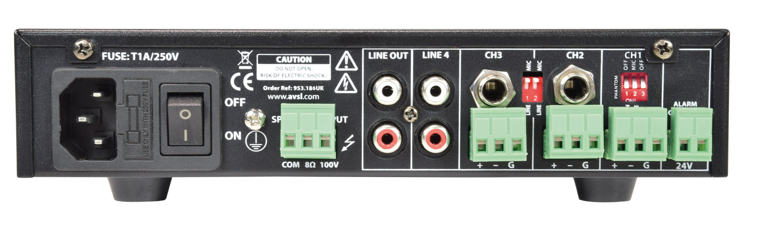 Adastra UA60 Compact 5ch 100V MixerAmp - view 3