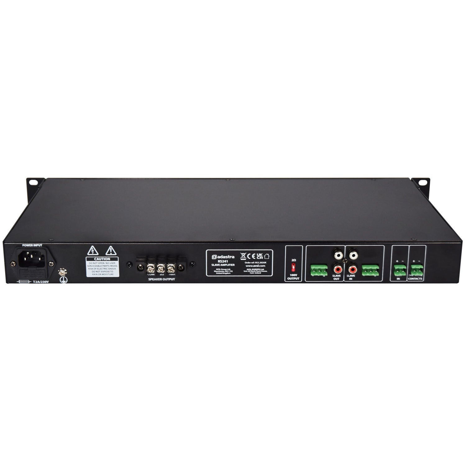 Adastra RS241 Slave Amplifier 100V - view 2
