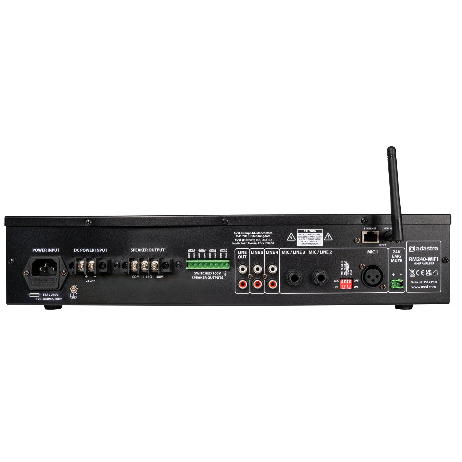 Adastra RM240-WIFI Mixer-Amp 100V - view 6