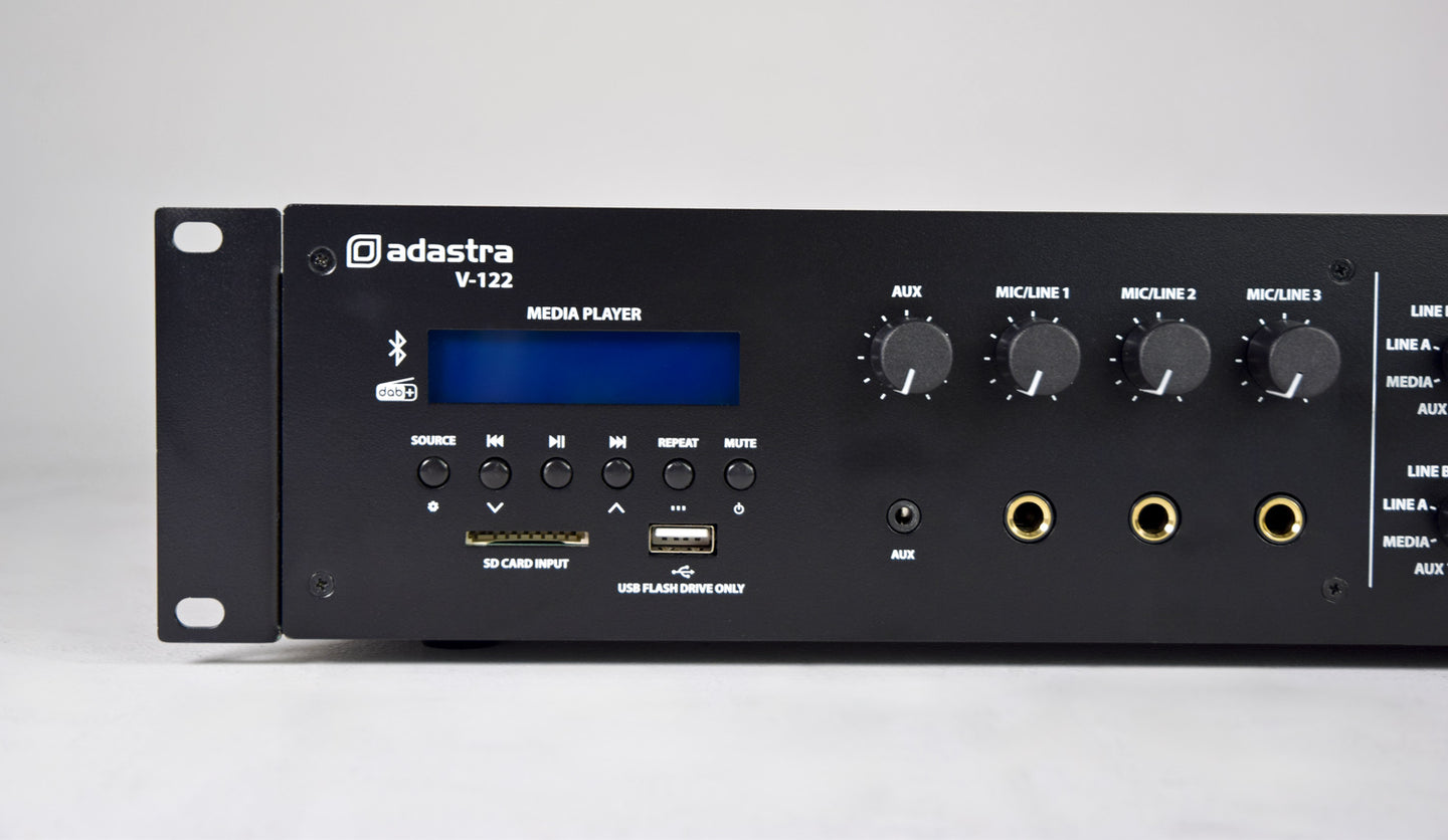 Adastra V-122 Mixer-Amplifier 100V with DAB+/FM/USB/SD/BT - view 4