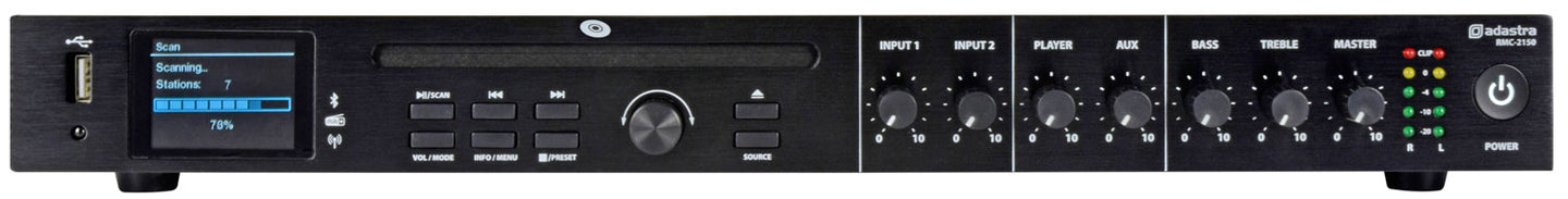 Adastra RMC-2150 Mixer-Amp 2 x 150W + CD/USB/DAB/FM/BT