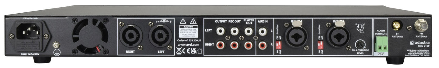 Adastra RMC-2150 Mixer-Amp 2 x 150W + CD/USB/DAB/FM/BT - view 4