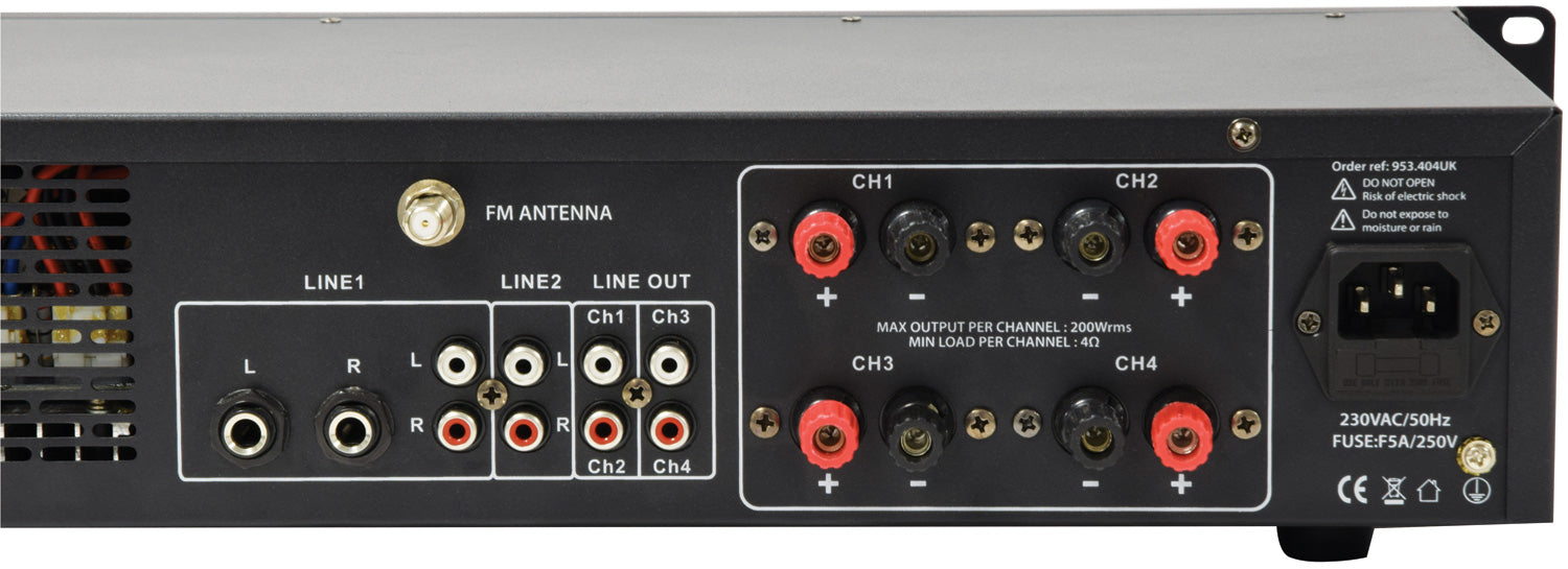 Adastra A4 Dual Stereo Amplifier 4 x 200W - view 3