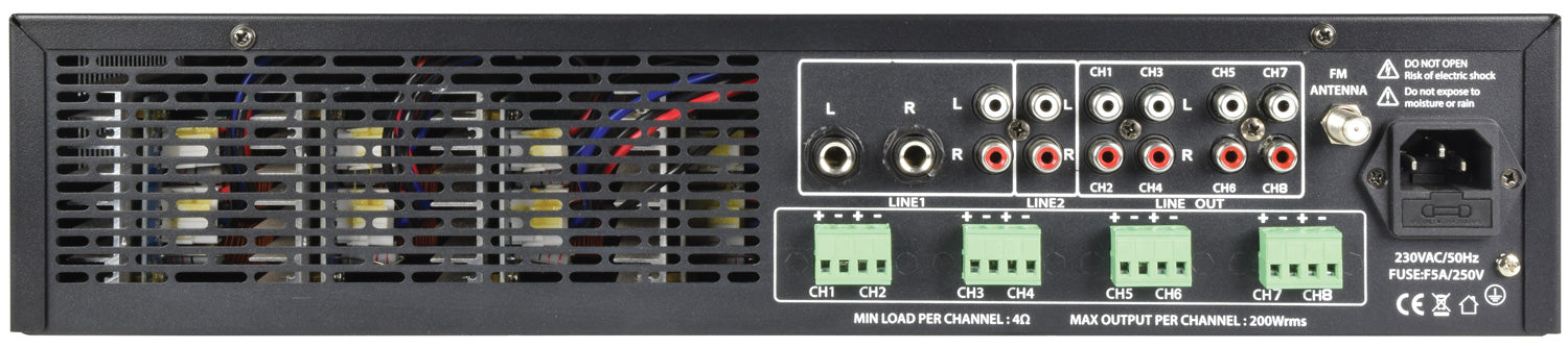 Adastra A8 Quad Stereo Amplfier 8x200W - view 4