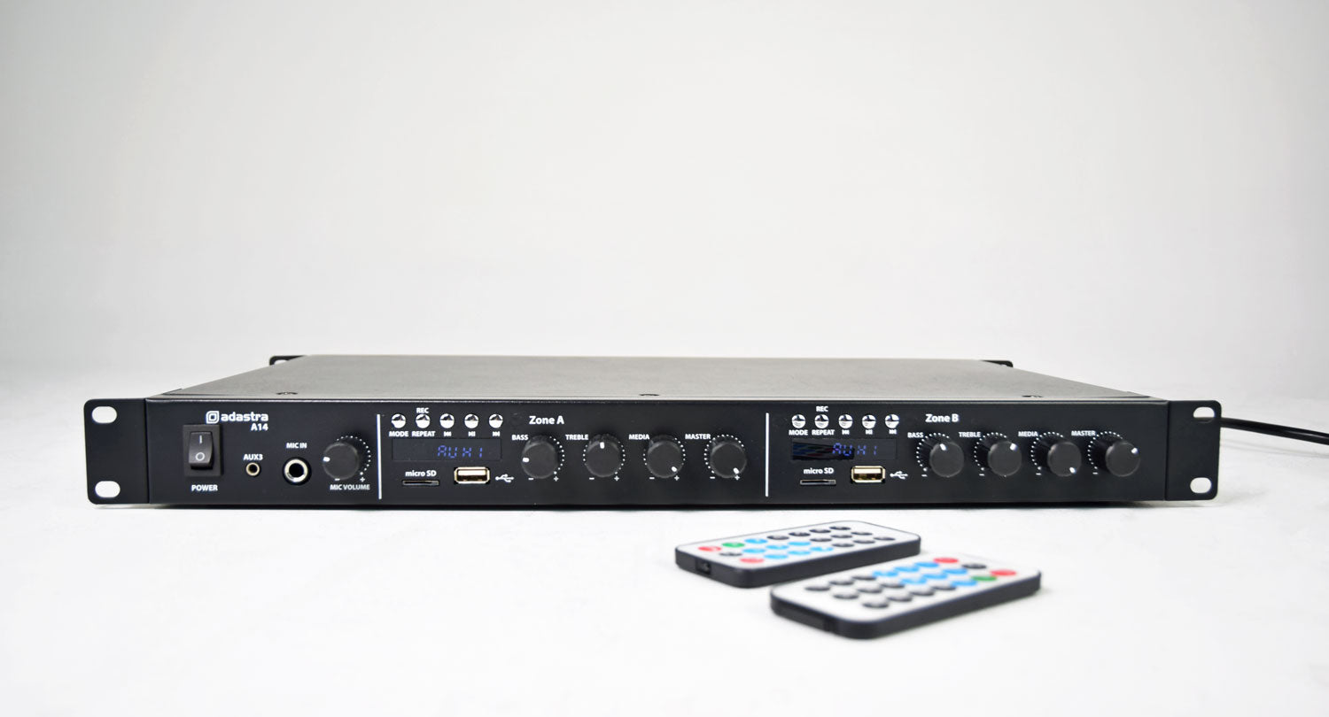 Adastra A14 Dual Stereo Amp 1U 4 x160W - view 8