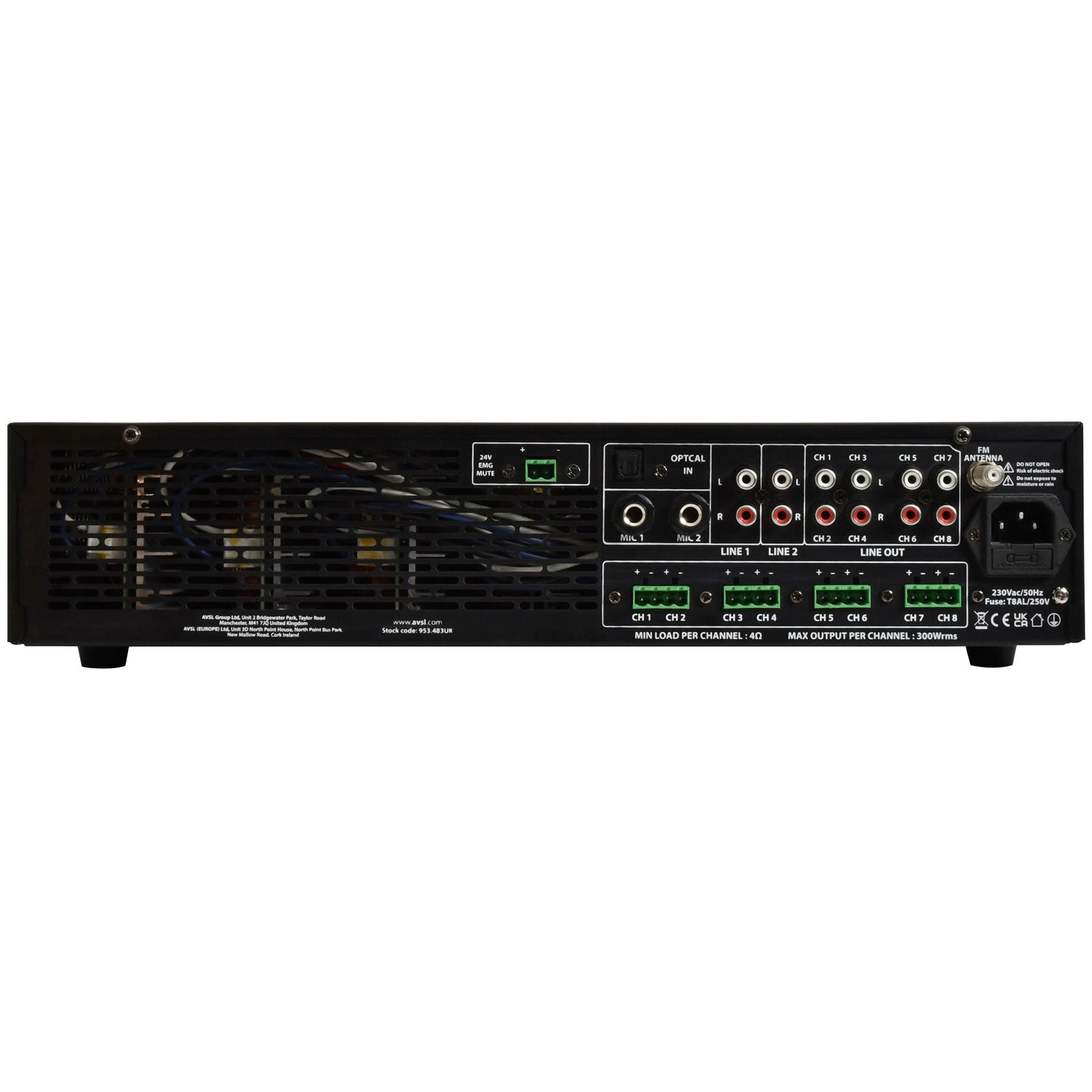 Adastra A8300 Mixer-Amp 8 x 300W - view 5