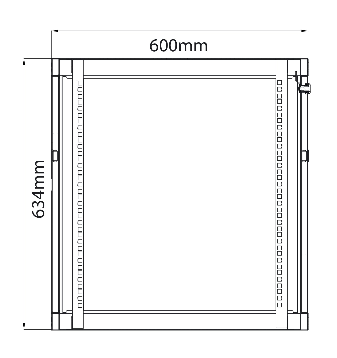 Adastra Rack Cabinet 12U x 450mm Deep - view 2