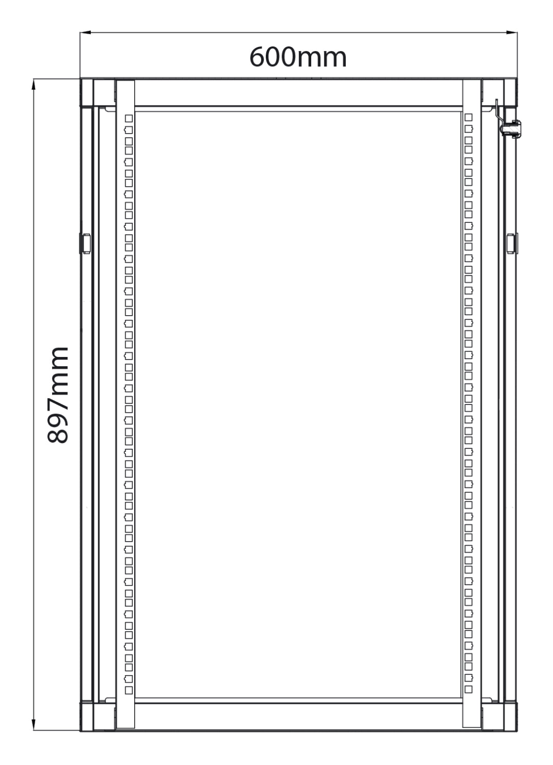 Adastra Rack Cabinet 18U x 450mm Deep - view 2
