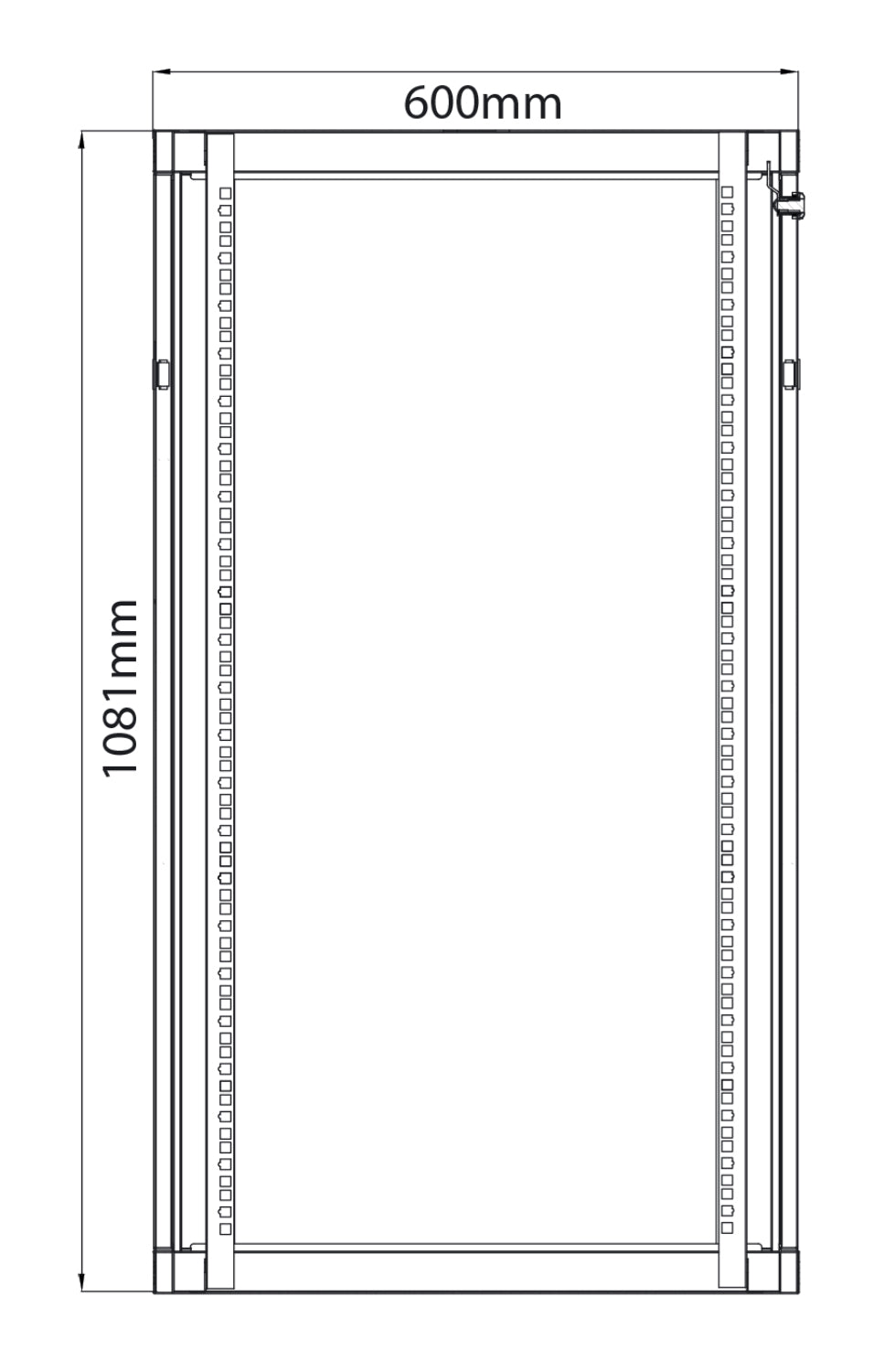 Adastra Rack Cabinet 22U x 450mm Deep - view 2