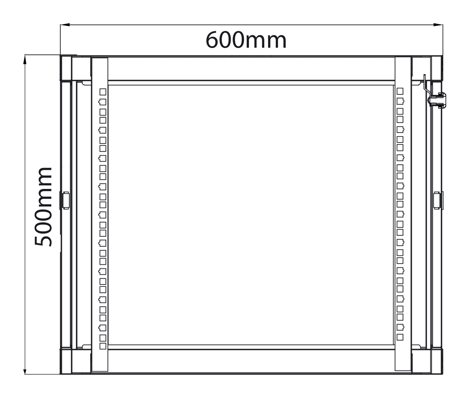 Adastra Rack Cabinet 9U x 600mm Deep - view 2