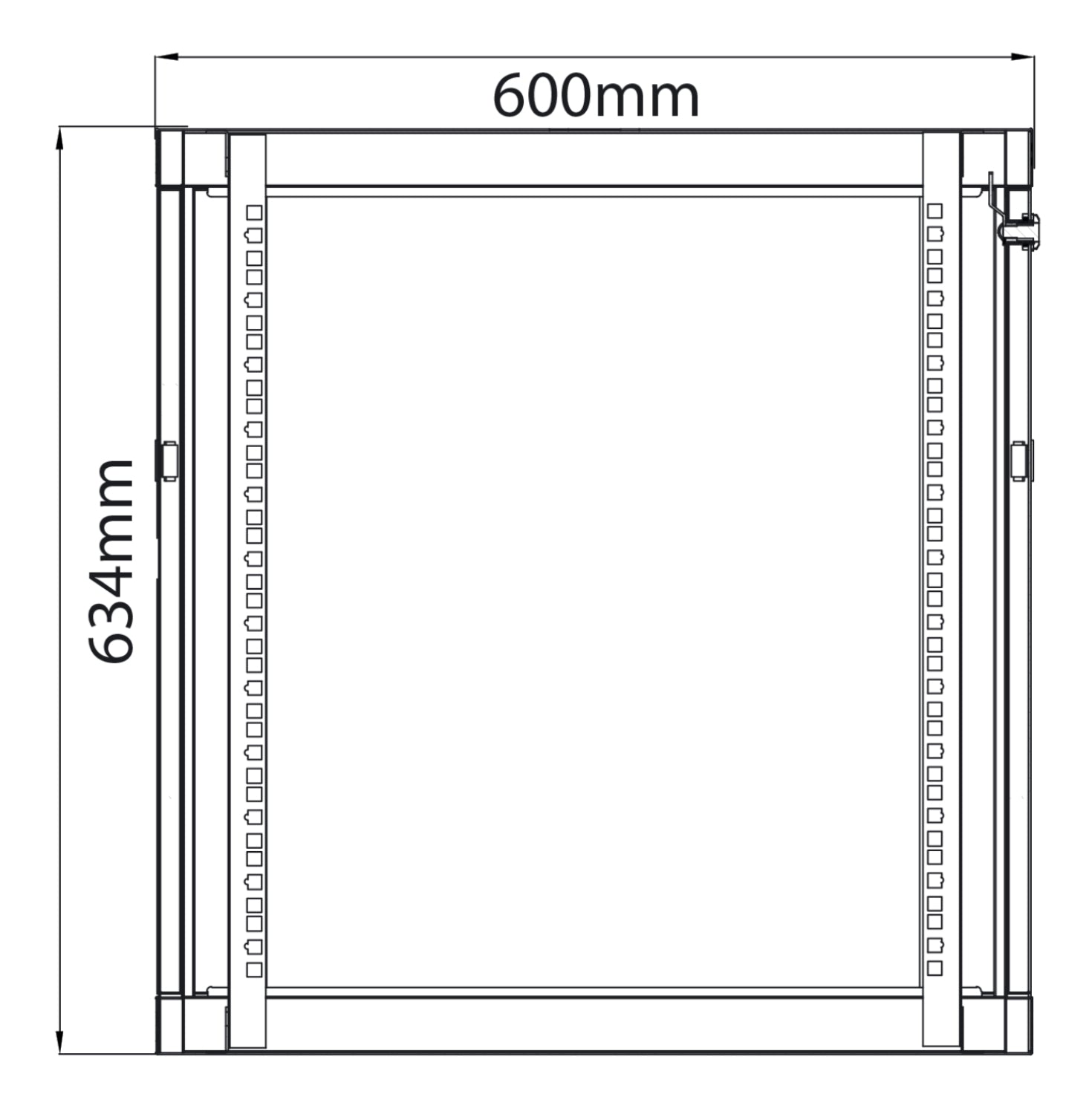 Adastra Rack Cabinet 12U x 600mm Deep - view 2