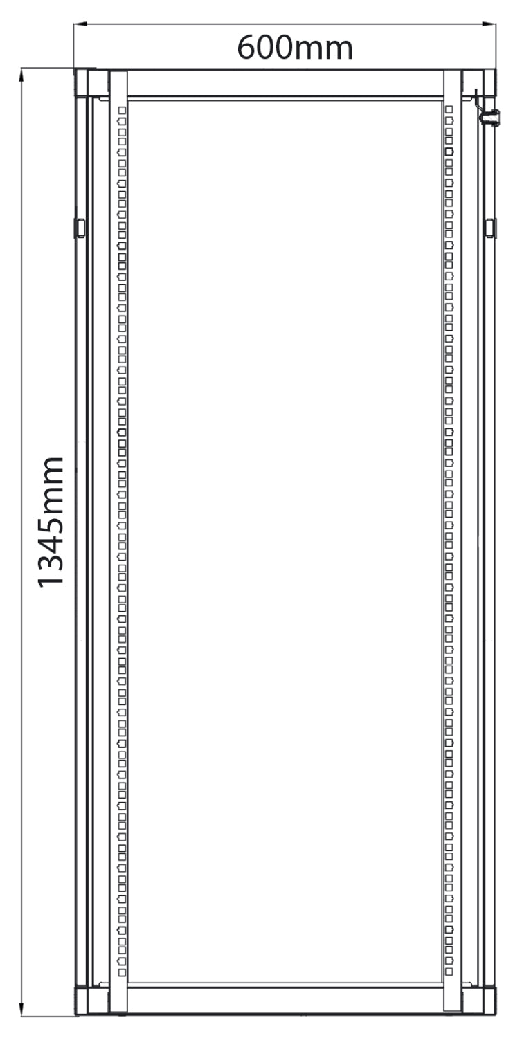 Adastra Rack Cabinet 28U x 600mm Deep - view 2