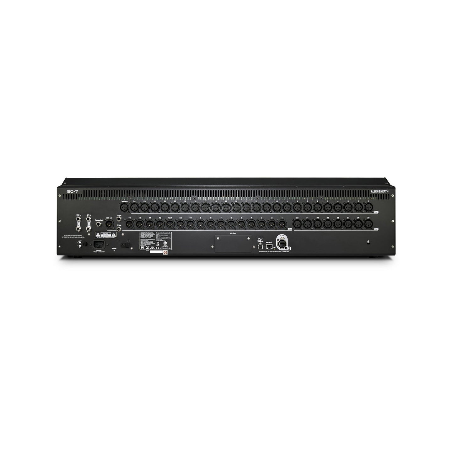Allen & Heath 48 Channel / 36 Bus Digital Mixing Console SQ7 - Back Panel and Connections