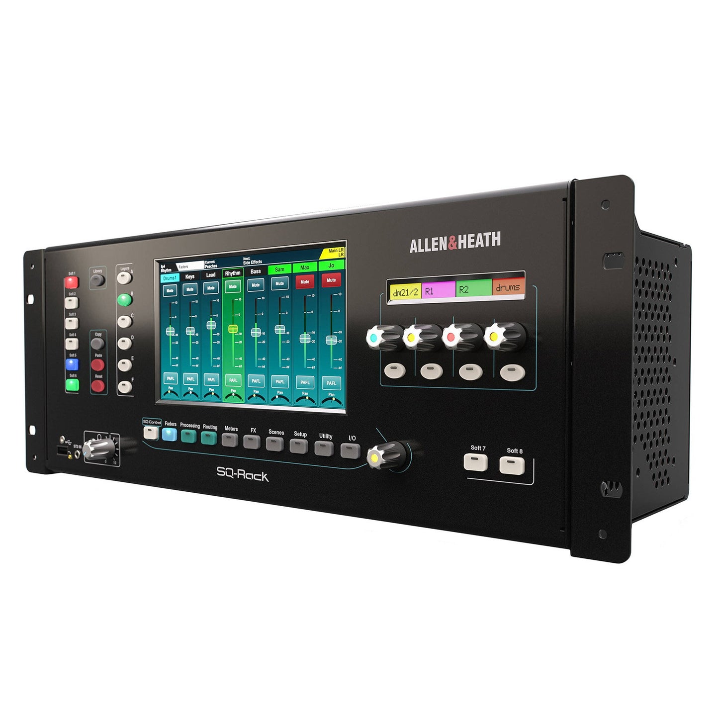 Allen & Heath 48ch Digital Mixer 16 Mic/Line 12 XLR out SQ-Rack  - Alternate View 1