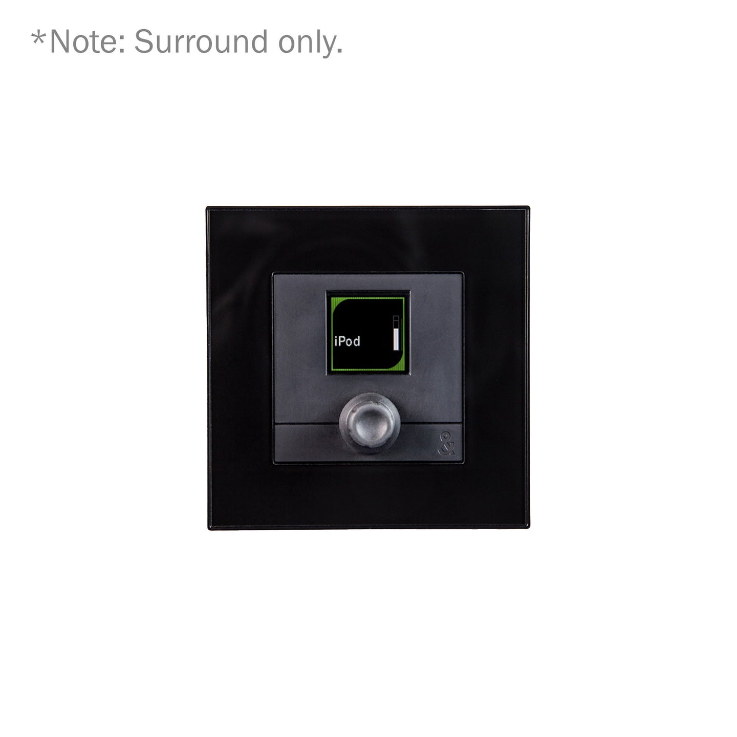 Allen & Heath Faceplate for IP1 wallplate controller black IP1-BK-WP-EU - Main View