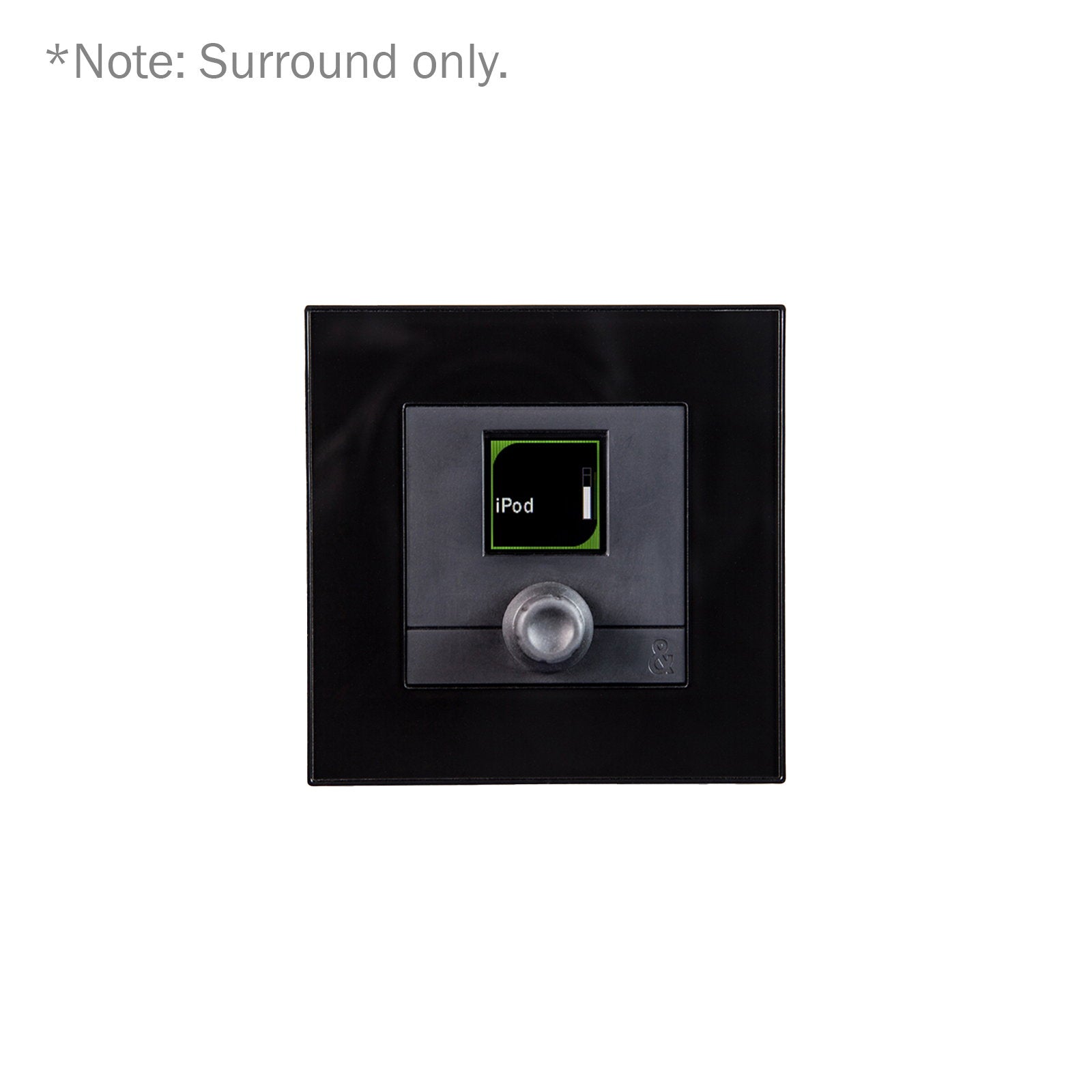 Allen & Heath Faceplate for IP1 wallplate controller black IP1-BK-WP-EU - Main View