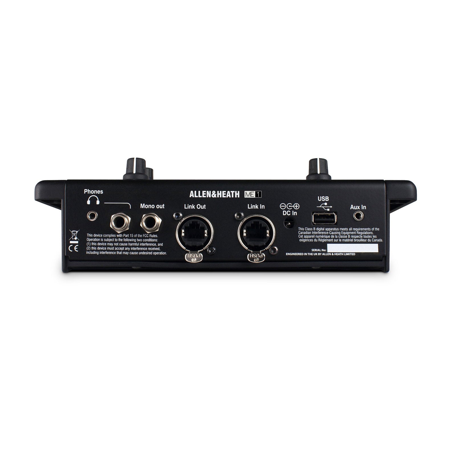Allen & Heath 40 Channel Personal Mixer with PSU HP hook & Mic Bracket ME-1 - Main View