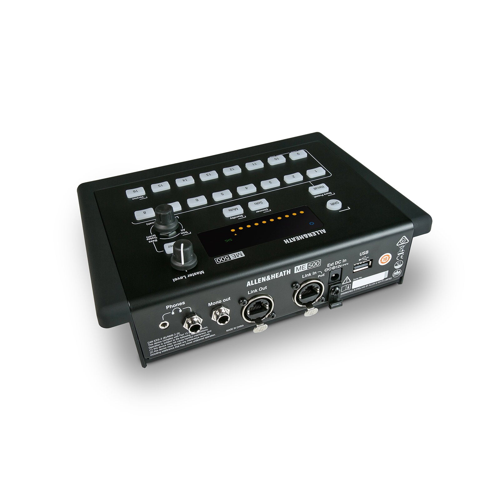 Allen & Heath 16 Channel Personal Mixer ME-500  - Main View