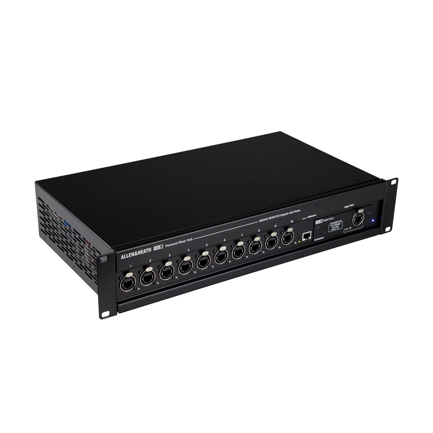 Allen & Heath Hub for Personal Monitoring System ME-U - Back Panel and Connections